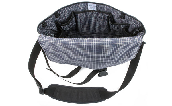 An overhead shot of the interior of The Maker's Bag.